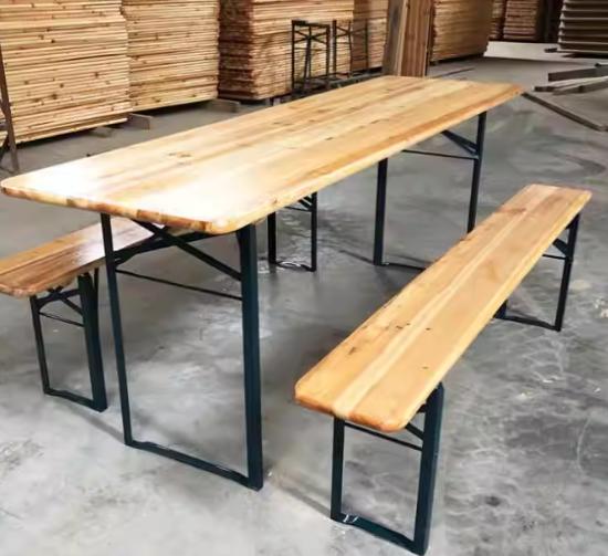 Beer Table and Chairs Outdoor Patio Leisure Table and Stool Set Park BBQ Folding Table and Chairs Dining Table and Chair Set