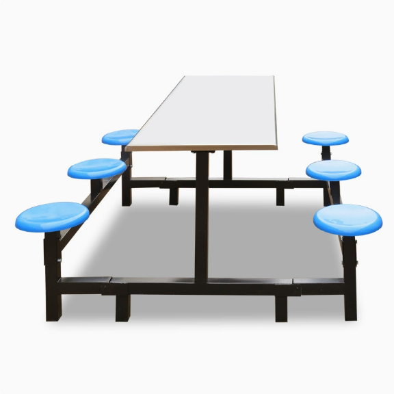 Foldable Large Canteen Dining Table and Chairs Six-Seater Fast Dining Table and Chairs Modern Simple School Connected Rectangular