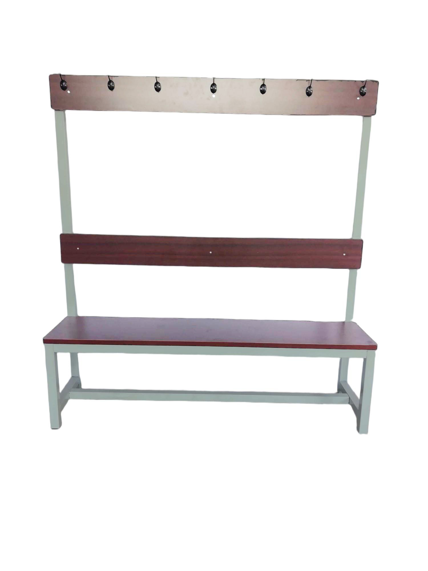 3-in-1 Entryway Bench with Coat Rack and Shelf - Industrial Style Hall Tree for Gyms & Locker Rooms