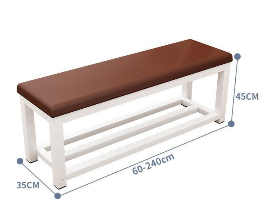 Long Bench Soft Cushion Mall Rest Bench Gym Restaurant Training Stool Bed End Bathroom Locker Room Shoe Changing Stool