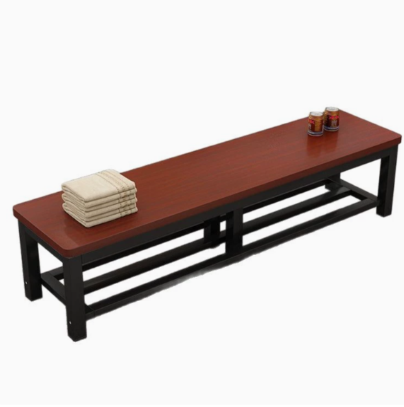 Steel and Wood Long Bench, Long Stool, Mall Wooden Bench, Bathroom Stool, Shoe Changing Stool, Locker Room Stool, Bench, Dining Table Stool, Rest Stool