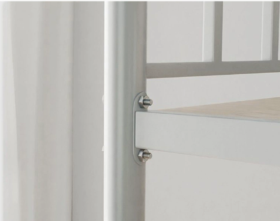 Double Decker Bed Square Tube Iron Frame Bed Double Layer Iron Art Bed High and Low Bed Double Bed Student Dormitory Bed Thickened Bed Frame