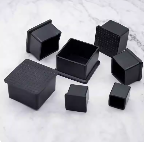 Table and Chair Square Rectangular Leg Covers Thickened End Caps Plastic Round Anti-Slip