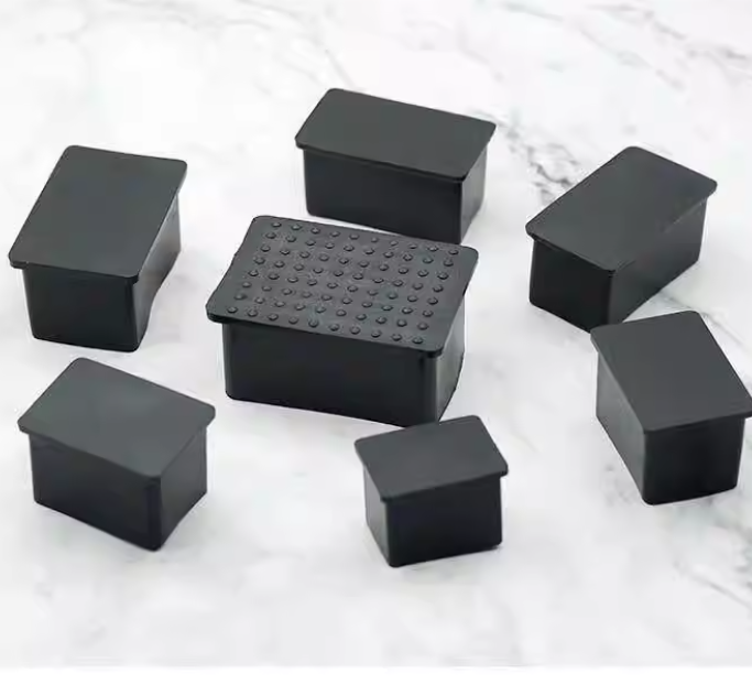 Table and Chair Square Rectangular Leg Covers Thickened End Caps Plastic Round Anti-Slip