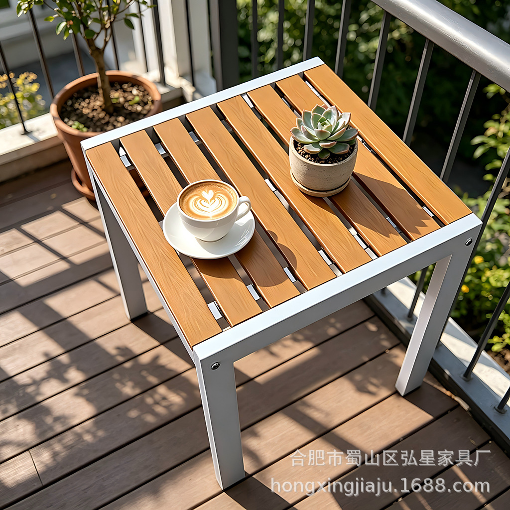 Courtyard Garden Table Outdoor Coffee Table Balcony Terrace Leisure Furniture Set Outdoor Waterproof Simple Outdoor Table and Chairs