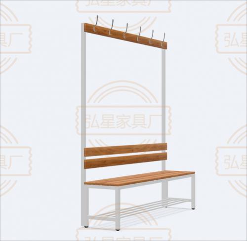 Corrosion Resistant Stainless Steel Bench with Hooks - Perfect for Bathrooms and Wet Environments